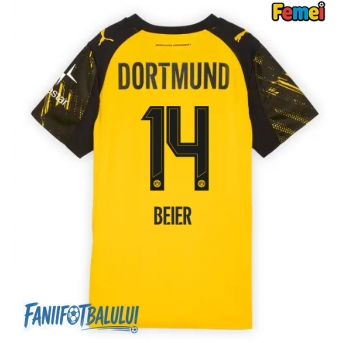 Borussia Dortmund Maximilian Beier #14 Tricou Fotbal Replică 2025-26 Femei Acasa